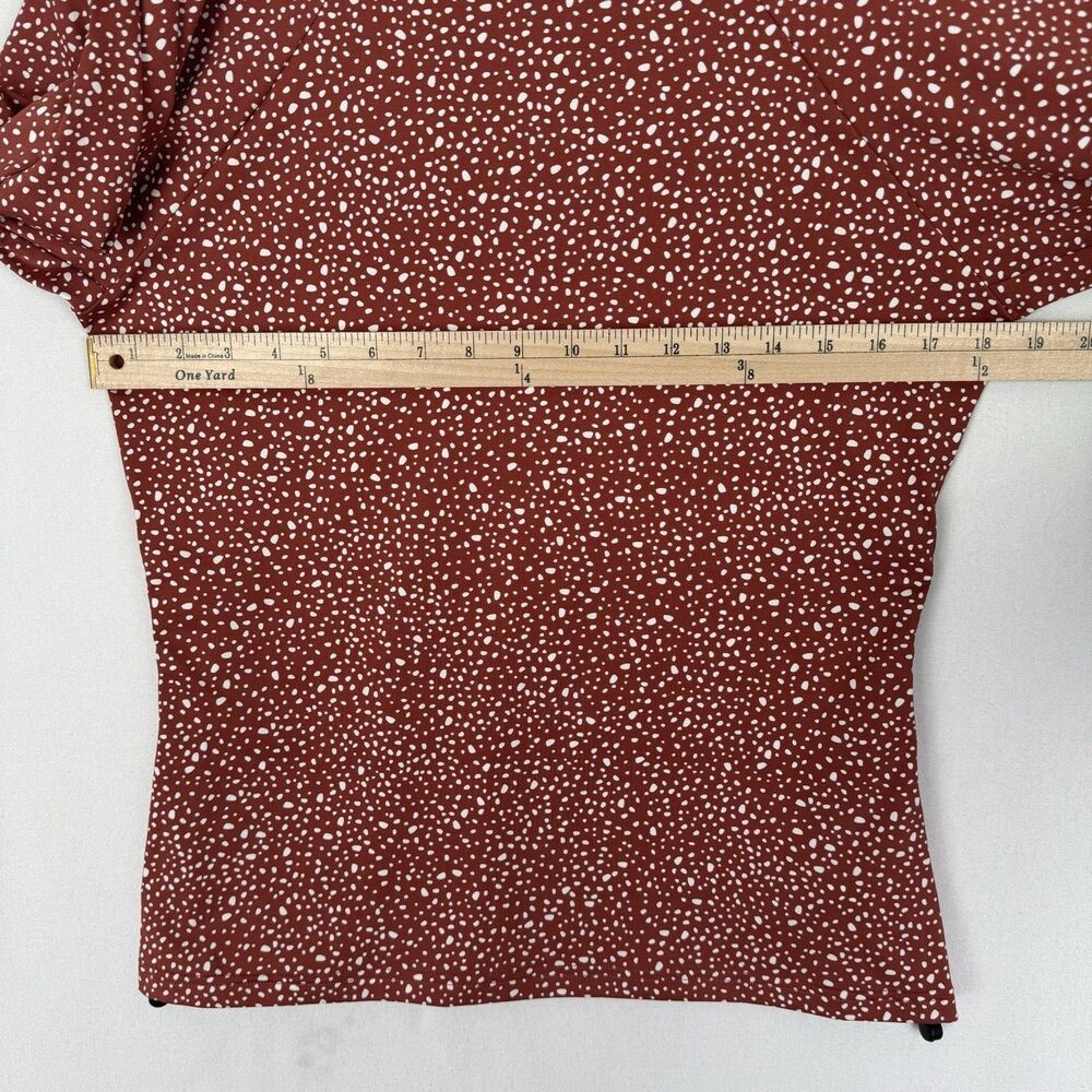 Nike Rash Guard Top Womens Large Brown Speckled Long Sleeve Nike Swim Beach Surf - Picture 15 of 16